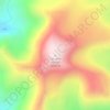 Mapa topográfico Lungser Kangri, altitud, relieve