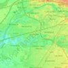 Mapa topográfico Urmston, altitud, relieve