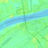 Mapa topográfico Ban Jommanee, altitud, relieve