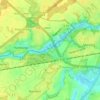 Mapa topográfico Legan, altitud, relieve