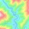 Mapa topográfico Guayabo, altitud, relieve