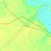 Mapa topográfico Gursahaiganj, altitud, relieve
