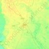 Mapa topográfico Hardoi, altitud, relieve