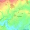 Mapa topográfico Hailey, altitud, relieve