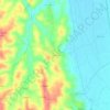 Mapa topográfico Cercal, altitud, relieve