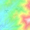 Mapa topográfico Llano de Curití, altitud, relieve