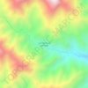 Mapa topográfico Los Cedros de la Florida, altitud, relieve