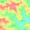 Mapa topográfico Szewska, altitud, relieve