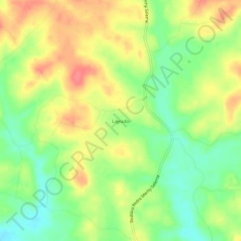 Mapa topográfico Lajeado, altitud, relieve