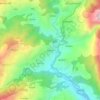 Mapa topográfico Ganwali, altitud, relieve