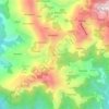 Mapa topográfico Haldukhal, altitud, relieve