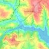 Mapa topográfico Devoran, altitud, relieve