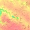 Mapa topográfico Les Airables, altitud, relieve