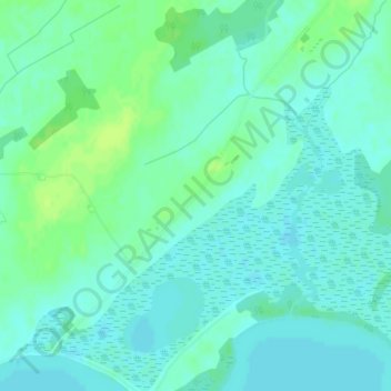 Mapa topográfico Amherst Island, altitud, relieve