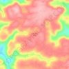 Mapa topográfico Linha Mirin Doce, altitud, relieve