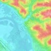 Mapa topográfico Font Darlan, altitud, relieve