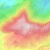Mapa topográfico Cim de la Safor, altitud, relieve