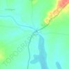 Mapa topográfico Hannur, altitud, relieve