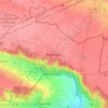 Mapa topográfico Roussigny, altitud, relieve