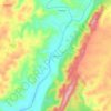 Mapa topográfico Modar, altitud, relieve