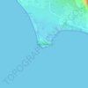 Mapa topográfico Cape Trafalgar, altitud, relieve