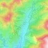 Mapa topográfico Couperie, altitud, relieve