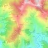 Mapa topográfico Preshi, altitud, relieve