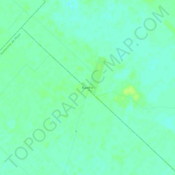 Mapa topográfico Baudrix, altitud, relieve