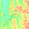 Mapa topográfico Araguaína, altitud, relieve