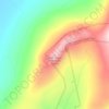 Mapa topográfico Gulf Hagas Mountain, altitud, relieve