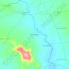 Mapa topográfico Dhumal Wadi, altitud, relieve
