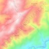 Mapa topográfico Tucto, altitud, relieve