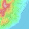 Mapa topográfico Malimatoc I, altitud, relieve