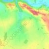 Mapa topográfico Le Verger, altitud, relieve