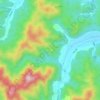 Mapa topográfico Jueung-ri, altitud, relieve