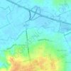 Mapa topográfico Bên Sắn, altitud, relieve