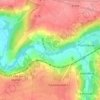 Mapa topográfico Tresmes, altitud, relieve