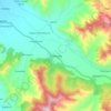 Mapa topográfico Kokernag, altitud, relieve