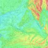 Mapa topográfico Les Plagnes, altitud, relieve