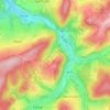 Mapa topográfico Lignely, altitud, relieve