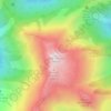 Mapa topográfico Mont Bellacha, altitud, relieve