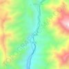 Mapa topográfico Chamana, altitud, relieve