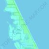 Mapa topográfico Floridana Beach, altitud, relieve