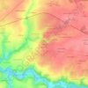 Mapa topográfico La Gaborière, altitud, relieve
