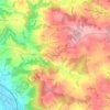 Mapa topográfico Korneredt, altitud, relieve