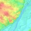 Mapa topográfico Épiré, altitud, relieve