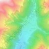 Mapa topográfico Huiben, altitud, relieve