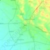 Mapa topográfico Kadi, altitud, relieve