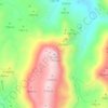 Mapa topográfico Espino, altitud, relieve