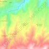 Mapa topográfico Guayama San Pedro, altitud, relieve